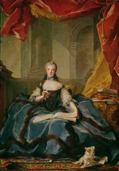 Madame Adelaide de France (1732-1800) im Hofkleid, 1758